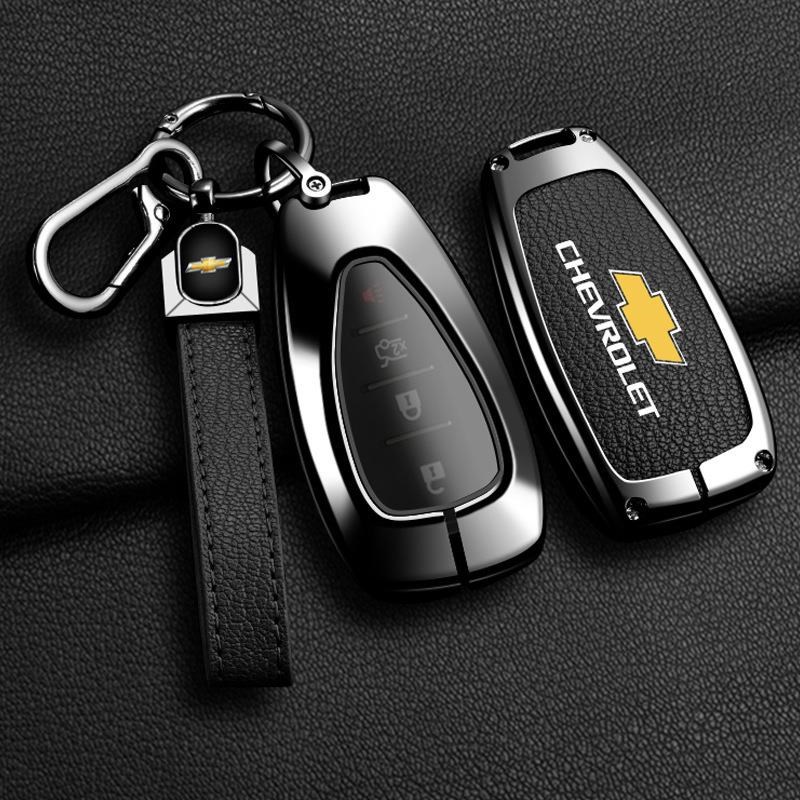 适用雪佛兰钥匙包科鲁兹钥匙套创酷探界者迈锐宝xl钥匙金属壳挂扣