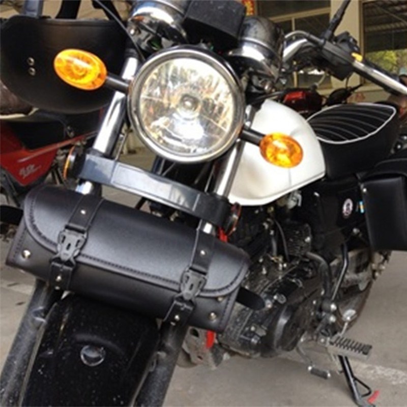 摩托车哈雷巡航太子电动车电瓶前后挂包车头N挂包后尾包骑行工具