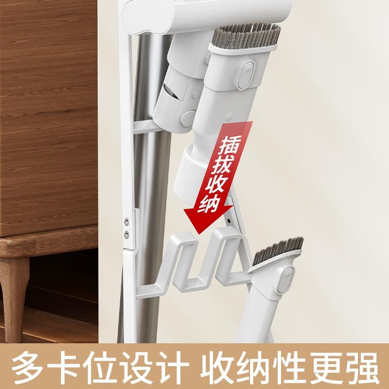 家用落地式吸尘器收纳架简易免打孔通用置物架子蒸汽拖把放置支架