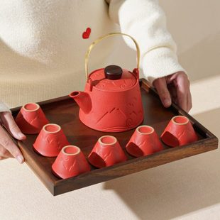 家用茶壶茶具杯子新婚订婚家用礼品 结婚礼物送新人闺蜜敬茶杯套装