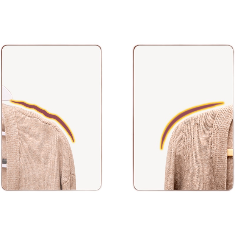 植绒衣架c家用挂衣晾晒无痕防滑防肩角不起包衣帽间专用整理师收