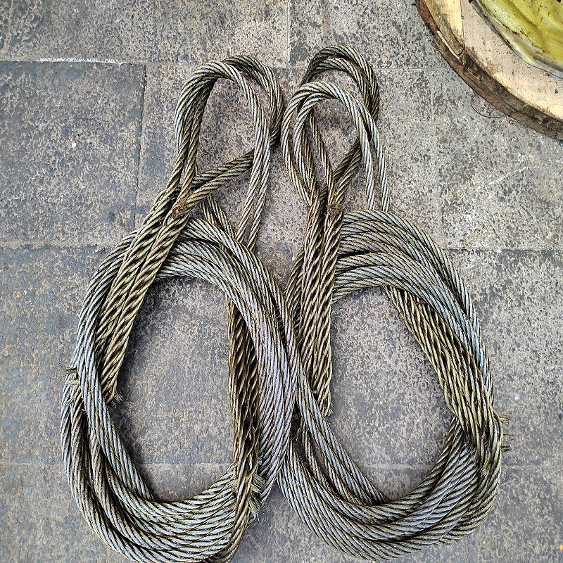 插编钢丝绳加长30l公分吊锁具手工编头起重吊装吊车用钢丝绳子16m