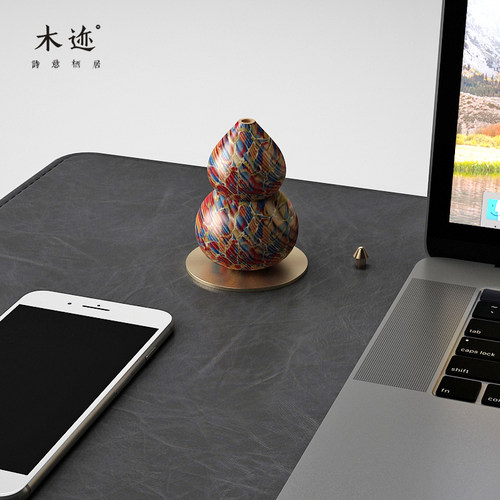 小葫芦扩香木精油香薰伴手礼创意摆件中国风潮黑胡桃扩香器车载