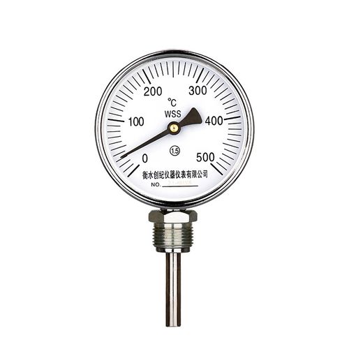 高温双金属温度计锅炉管道温度仪不锈钢径轴向面包窑温度表工业用