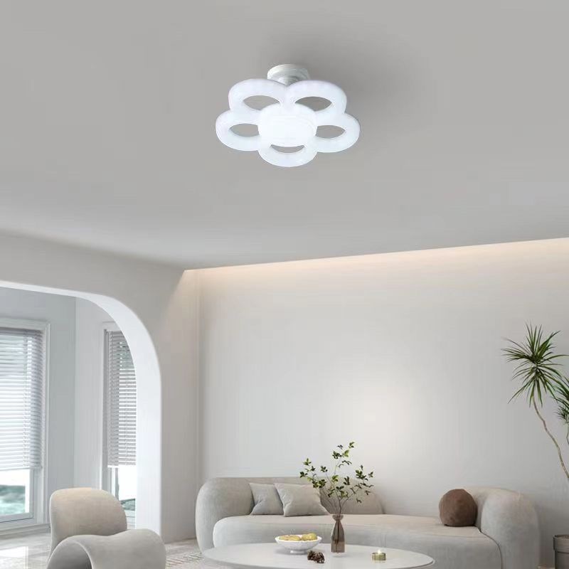 梅花飞碟灯led超亮节能球泡灯E27螺口客厅餐厅家用创意吸顶灯泡