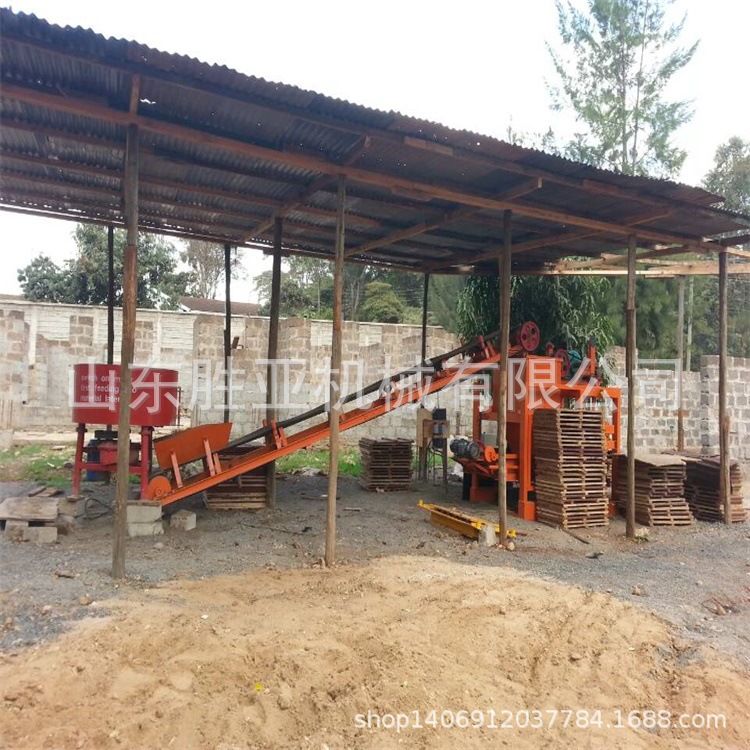 胜亚 QTJ4-26C 半自动空心砖机 Shengya QTJ4-26C block machine