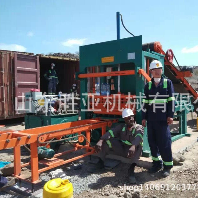 QT5-20 液压空心砖机 shengya QT5-20 hydraulic block machine