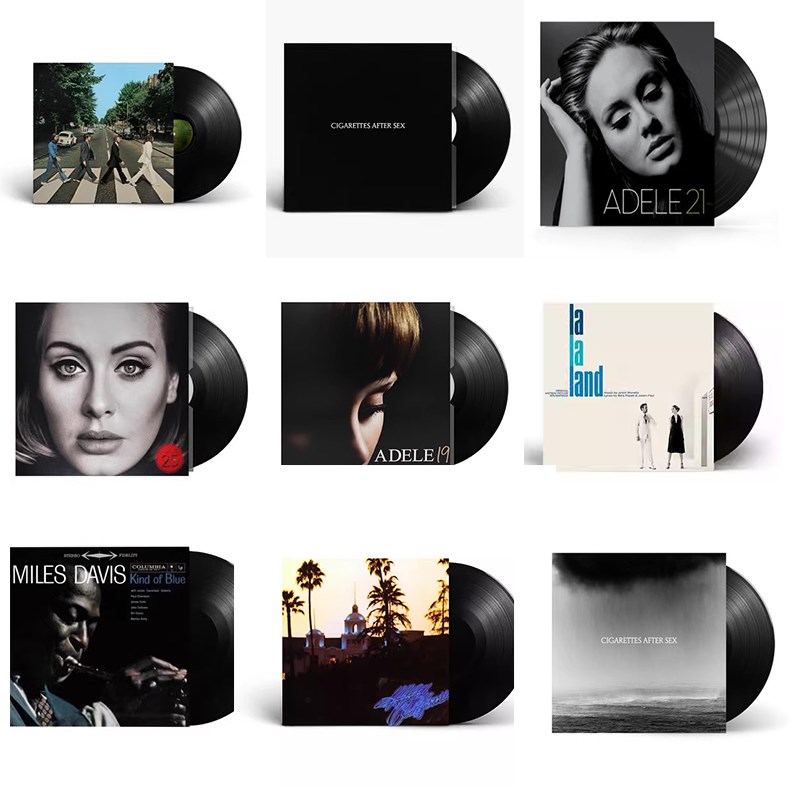 黑胶唱片留声机唱片阿黛尔碟片12寸33转LP大碟复古爱乐之城披头士