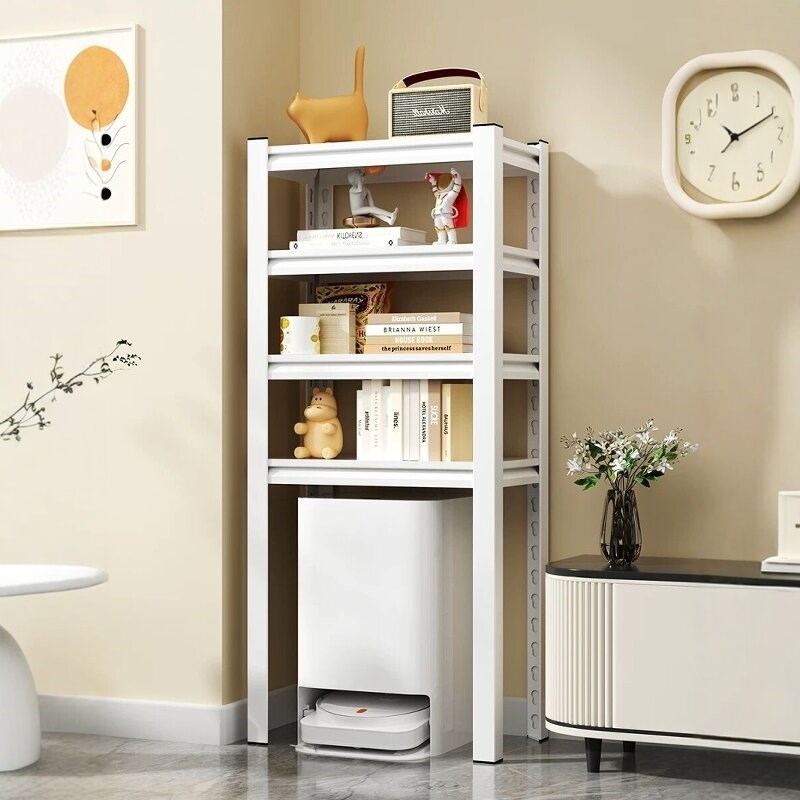 扫地机器b人置物架家用多功能落地下空架子饮水机垃圾桶上方收纳