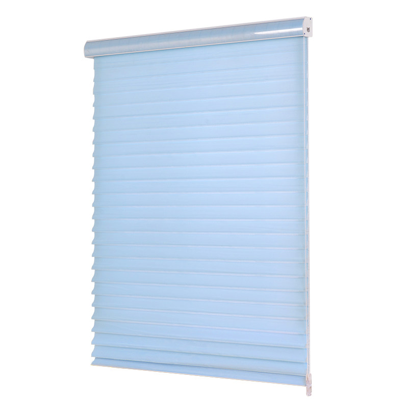 电动香格里拉f窗帘厨房卧室遮阳办公室遮光免打孔安装拉式百叶窗