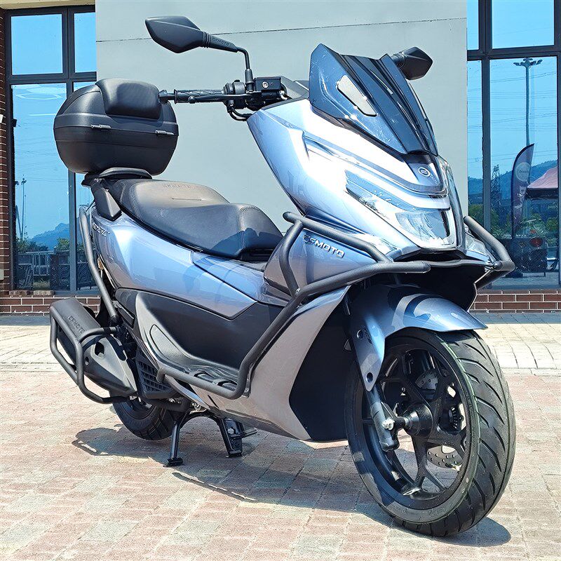 适用春风150sc护杠保险杠专前后新款排L气管防摔杠保护防护杠改装