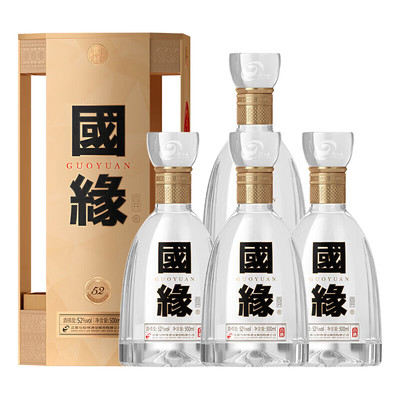 今世缘国缘四开52度白酒节日送礼