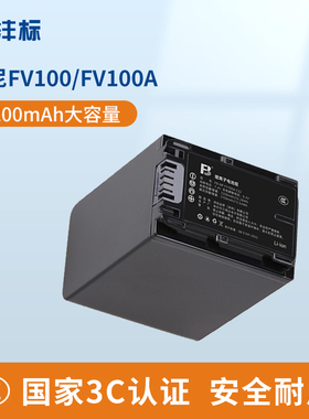 沣标NP-FV100电池适用索尼DV摄像机FV90 FV70 FV50 FH70 FH60 VG30 FDR-AX40 AX60 AX100E CX260 PJ670充电器