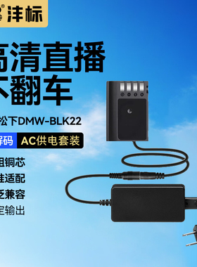 沣标DMW-BLK22假电池适用松下DC-S5 S5K S5M2 GH7 GH6 GH5M2 S52X S9 S5二代G9M2单反微单LUMIX相机模拟电源
