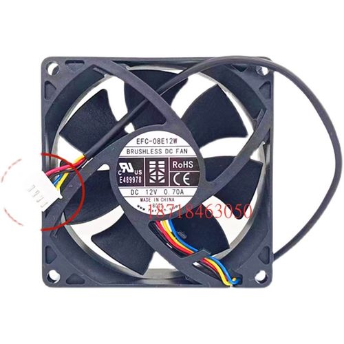 全新原装 OS EFC-08E12W 12V 0.70A 8025 8cm厘米 报警反馈风扇