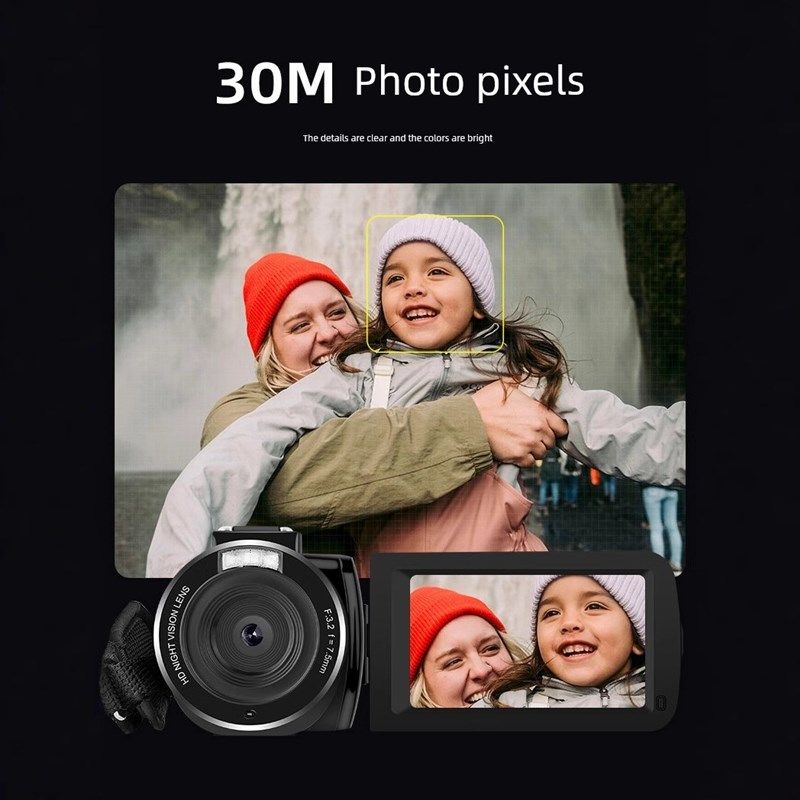 Oda 320相机高清数码手持式Dv录像机Vlog短视频美容录像机一体机