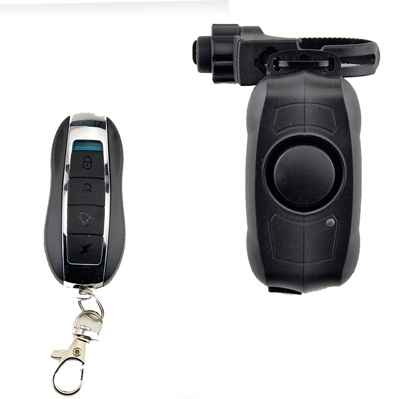 山地公路自行车防盗器 电瓶车警报器 电动车无线遥控报警器