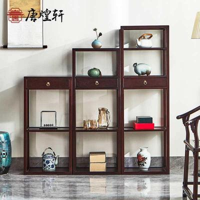 赞比亚血檀家具新中式书架书柜非洲小叶紫檀储物餐边柜实木茶水柜