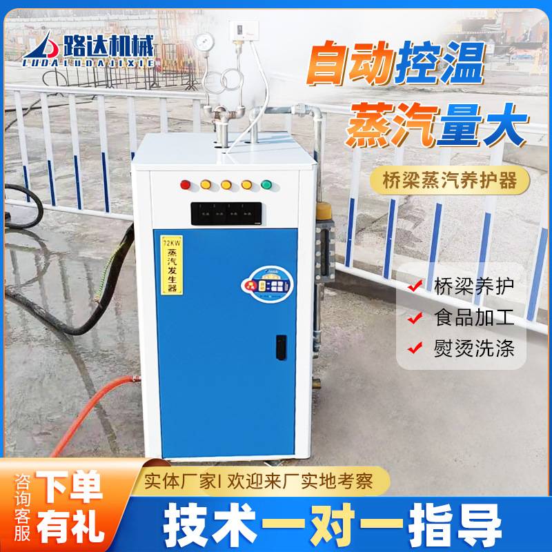 桥梁蒸汽养护器燃油电加热蒸汽发生器全自动锅炉混凝土蒸汽养护机