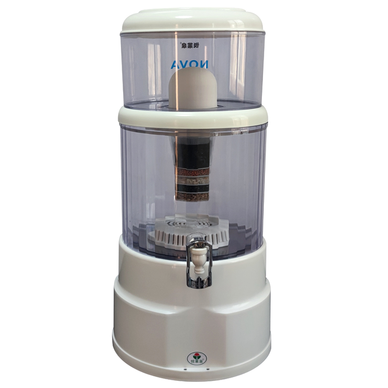 悦来泉22升台式七级矿泉壶陶瓷滤芯H过滤净水桶家用滤水储蓄水桶