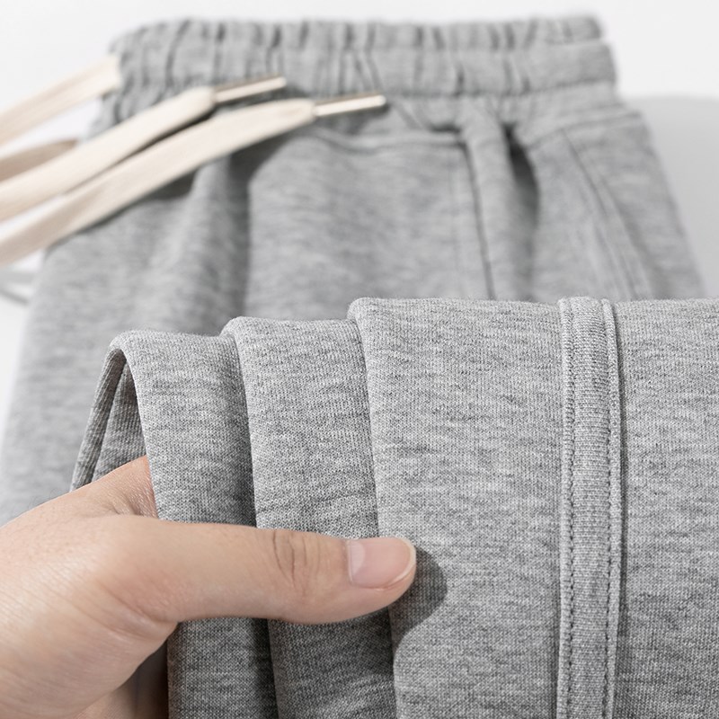 舒适百搭!280g重n磅双面棉休闲 厚棉裤春秋基础运动直筒裤男