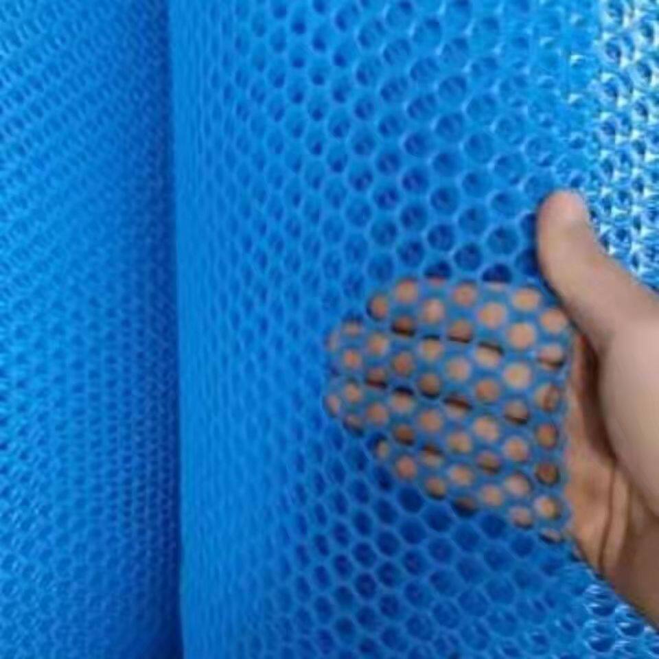 蓝色塑料网格片阳台封窗防护安全围栏网楼梯O护栏隔栅养殖育雏网