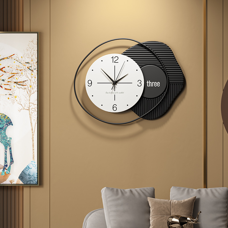 钟表挂钟客厅f创意2022新款墙上简约现代轻奢极简风时尚表挂墙时