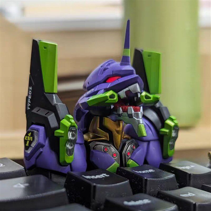 EVA三连透光g高达键帽机械键盘下灯位 初号机零号机高达个性化按