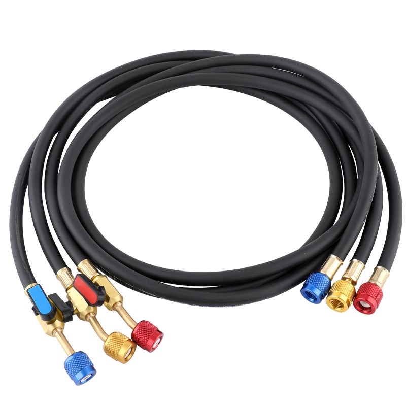 空调加氟管带球阀开关汽车冷媒雪种R410RG22R32R134制冷剂充加液