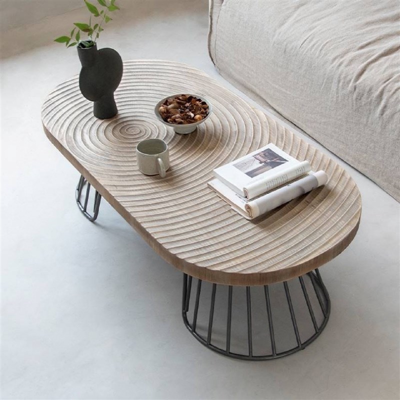 小户型客厅家用极简约年t轮茶几北欧覆古木质沙发铁艺茶桌矮桌