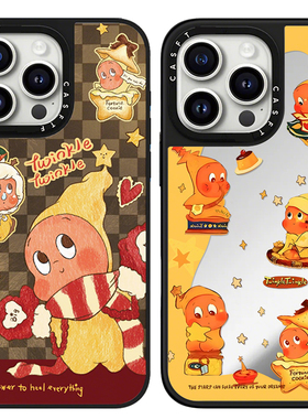 潮壳酱CASE可爱卡通星星人iphone17手机壳苹果16promax磁吸15镜面14防摔13亚克力12保护套Air小众爆款11少女