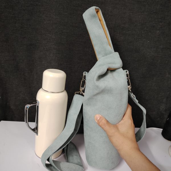传家壶迷你斜挎斜挂日式布袋子两用茶具收纳户外595ML-1.6L帆布包