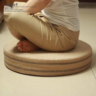 蒲团坐垫家用圆形简约榻榻米飘窗地板打坐垫禅修垫拜垫跪垫子 日式