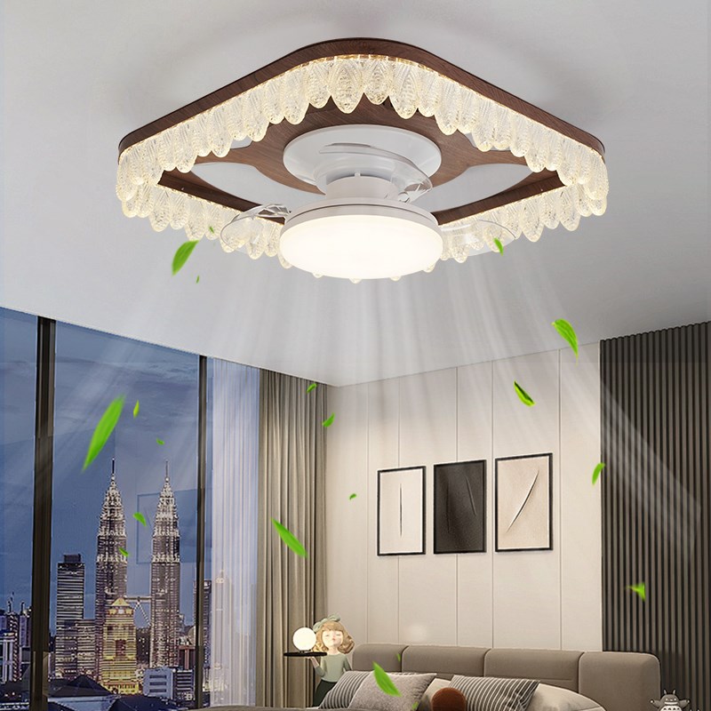 现代轻奢卧e室风扇吸顶灯家用吸顶静音饭厅简约高级感卧室吊扇灯