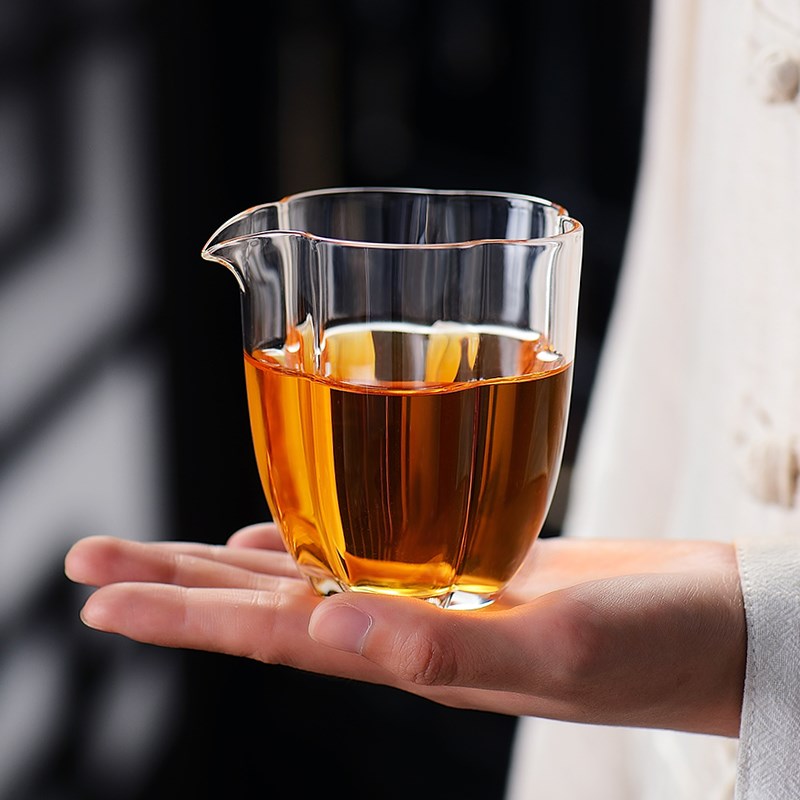 玻璃公道杯加厚耐热透明功u夫茶具茶海单个公杯倒茶分茶器高档日