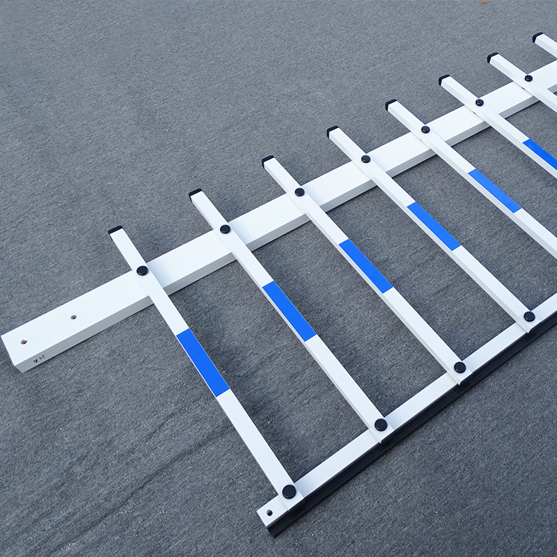 停车场博思高栅栏栅栏机杆带防砸胶条社区门卫升降阻V车栏杆加厚