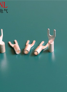 叉形船用冷压端子 JCo1-3 带铜套船用叉形冷压端头UT铜鼻子铜线耳