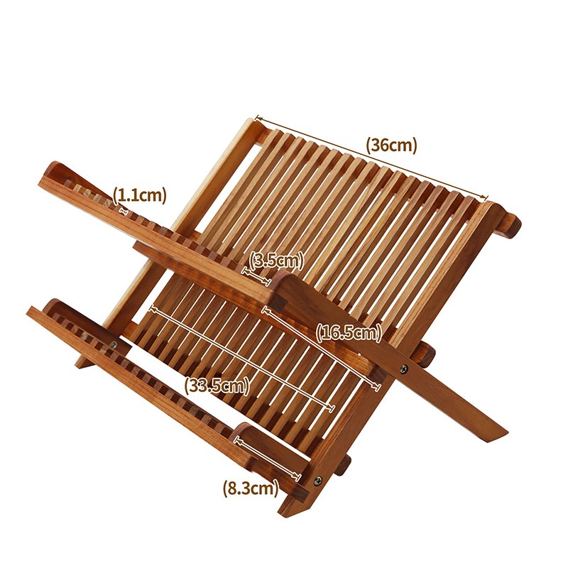 家用厨房碗碟架筷子筒q实木沥水架桌面台置防霉柚木厨具置物收纳