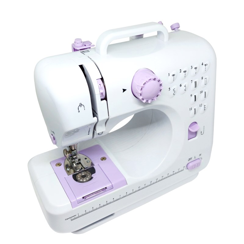 升级505dA缝纫机小型迷你锁边电动家用脚踏裁缝机自动吃厚衣车台