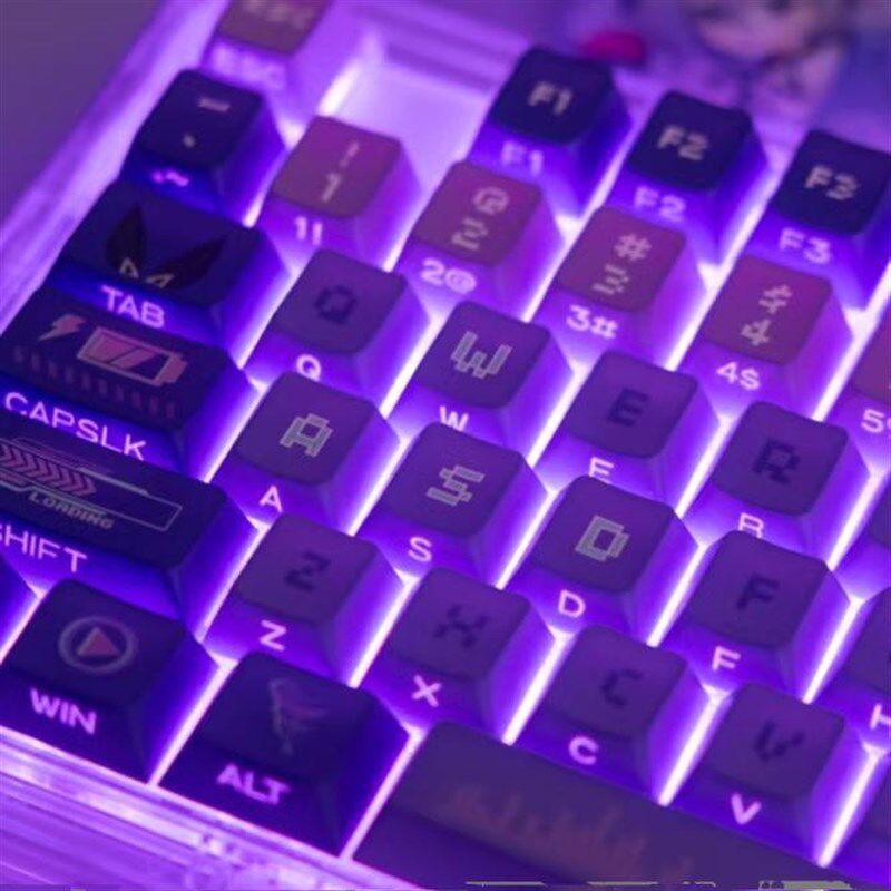 崩坏星穹铁道银狼印象p主题键帽PBT原厂机械键盘动漫主题按键侧透