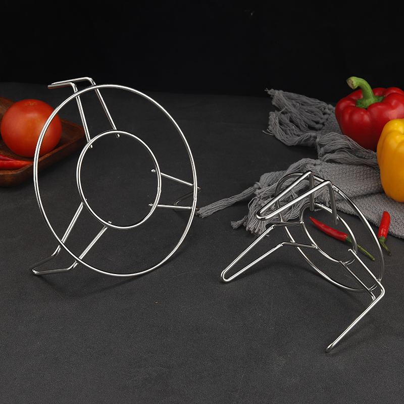 304不c锈钢隔水蒸架家用加粗高矮三脚蒸格蒸笼电饭煲压力锅蒸菜架