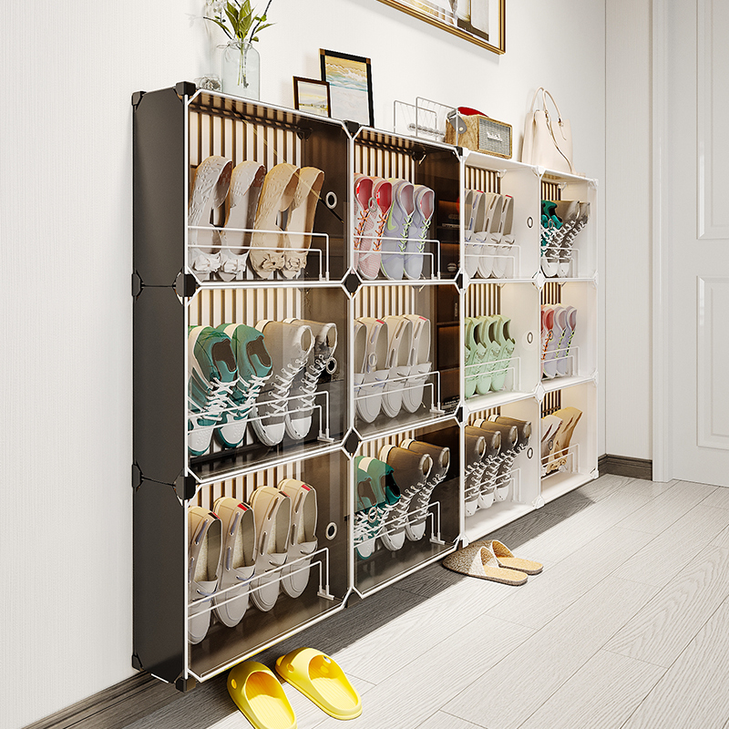 超薄鞋柜15cm经济型家用门w口多功能楼道组装简约现代入户窄小鞋