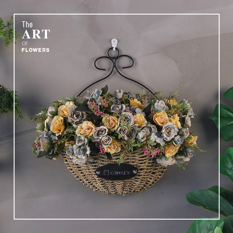 墙面装饰客厅背景墙假花卧室办公室装饰花墙上挂件U餐厅烧烤店壁