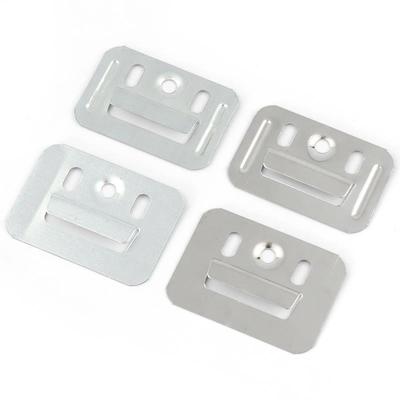 集成墙面板扣件竹木纤维墙板卡扣不锈钢镀锌卡子通用护墙板卡