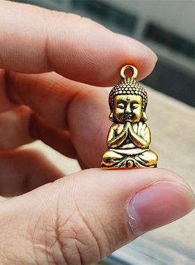 合金覆古如来佛像小佛像携带与您的汽车钥匙扣作为一个小圈礼物和
