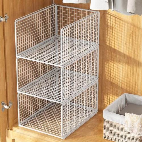 衣柜内分层收纳隔板抽屉式衣物置物架子柜子储物神器多层抽拉整理