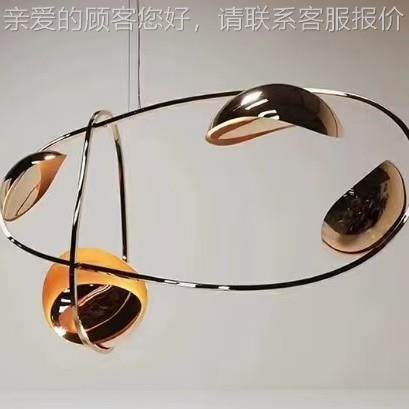 设计师高端新款意客厅艺长术灯简餐厅式饭店吧极台条627餐桌异性