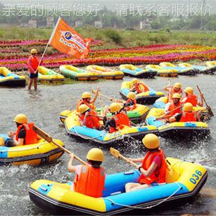 家业直销硬底皮厚划SZU艇4人专漂流厂加充气橡皮钓鱼冲锋舟船艇