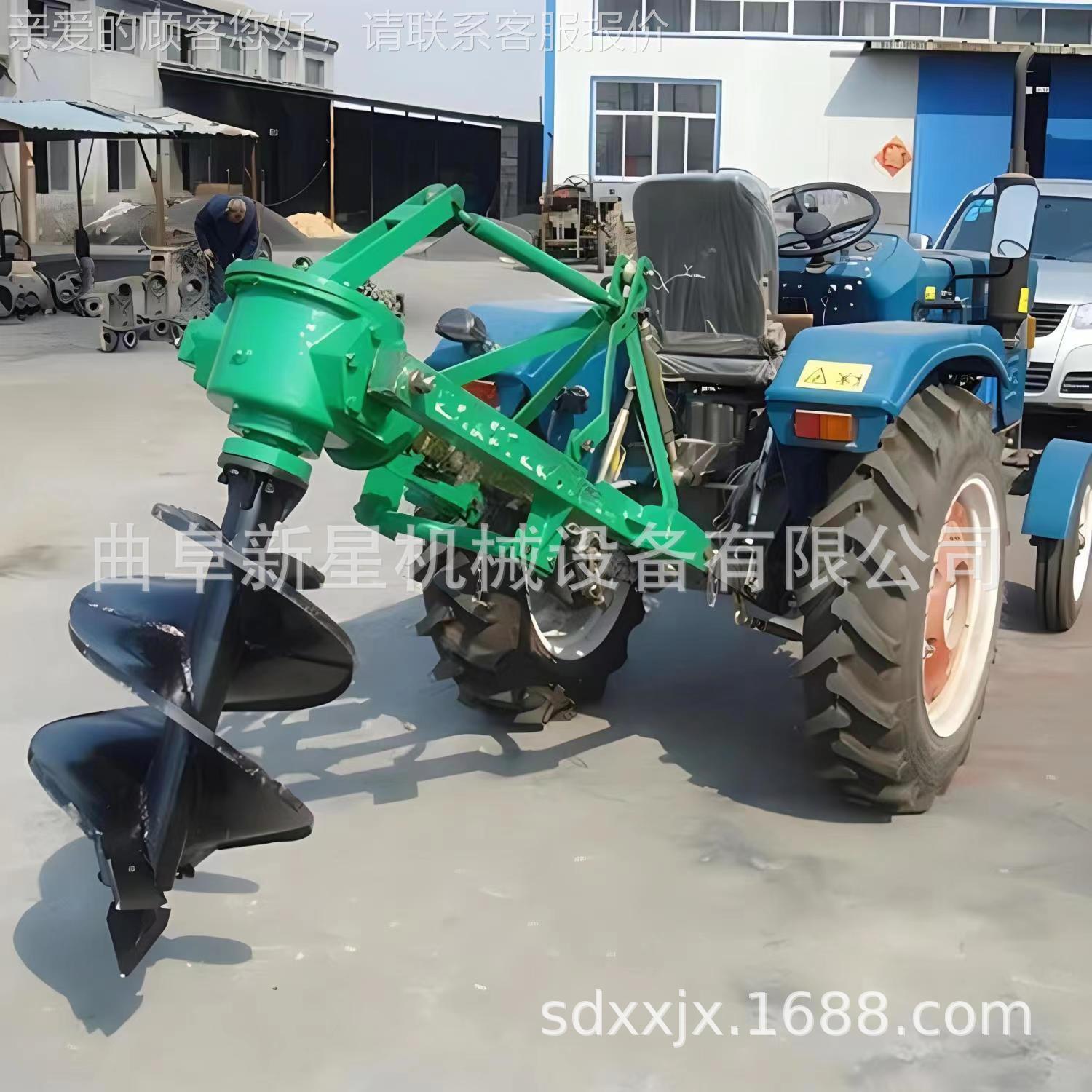 冻XEH土种植桩挖机 四悬轮挂式打坑机 大棚坑埋钻眼机