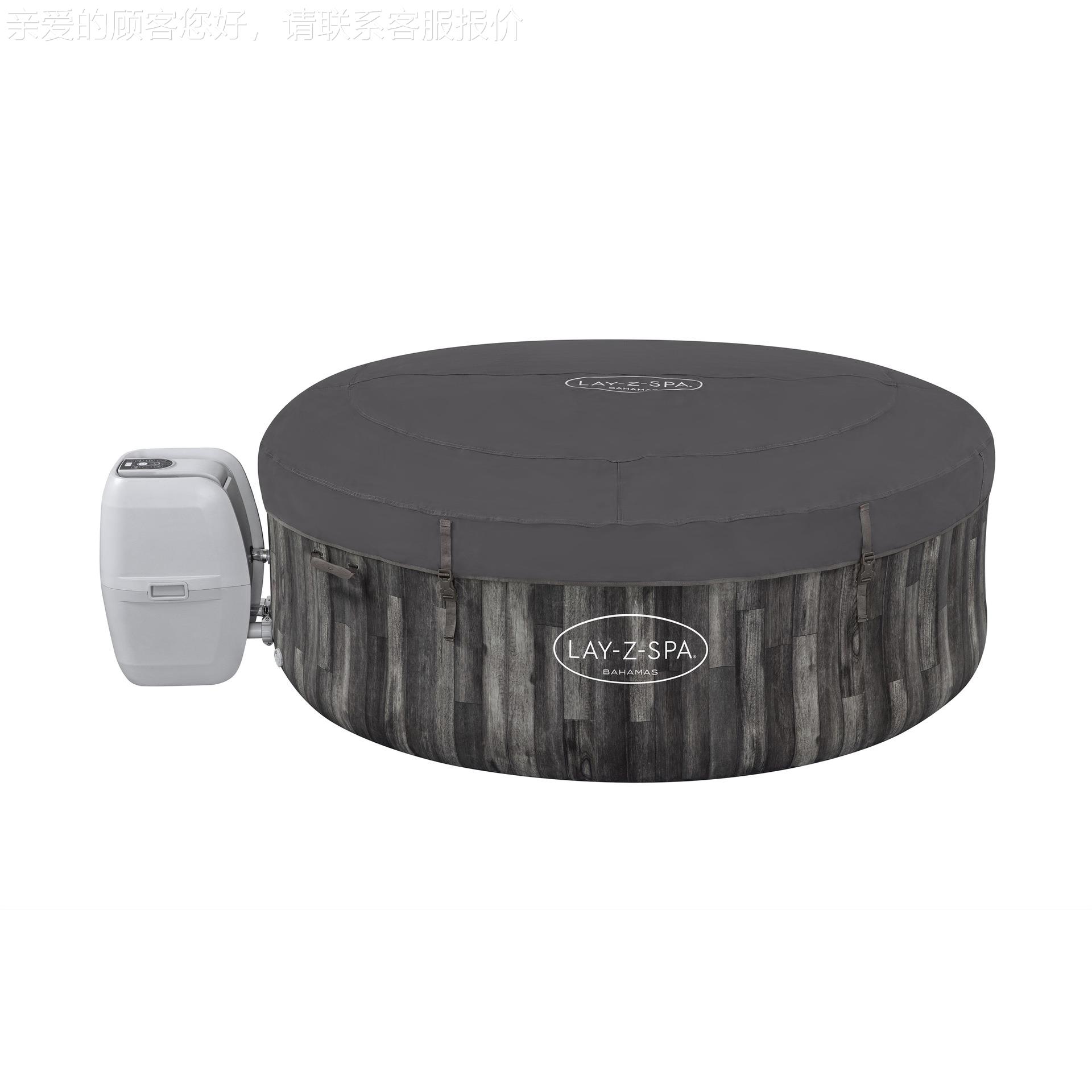 6000池5气spa按摩浴缸家用圆浴形巴充哈6马造浪温泉带加热